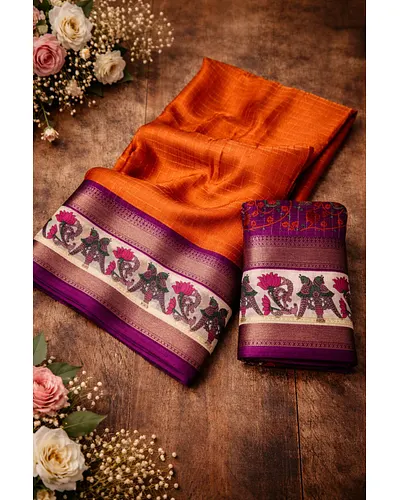 Dolphin silk fancy check sarees