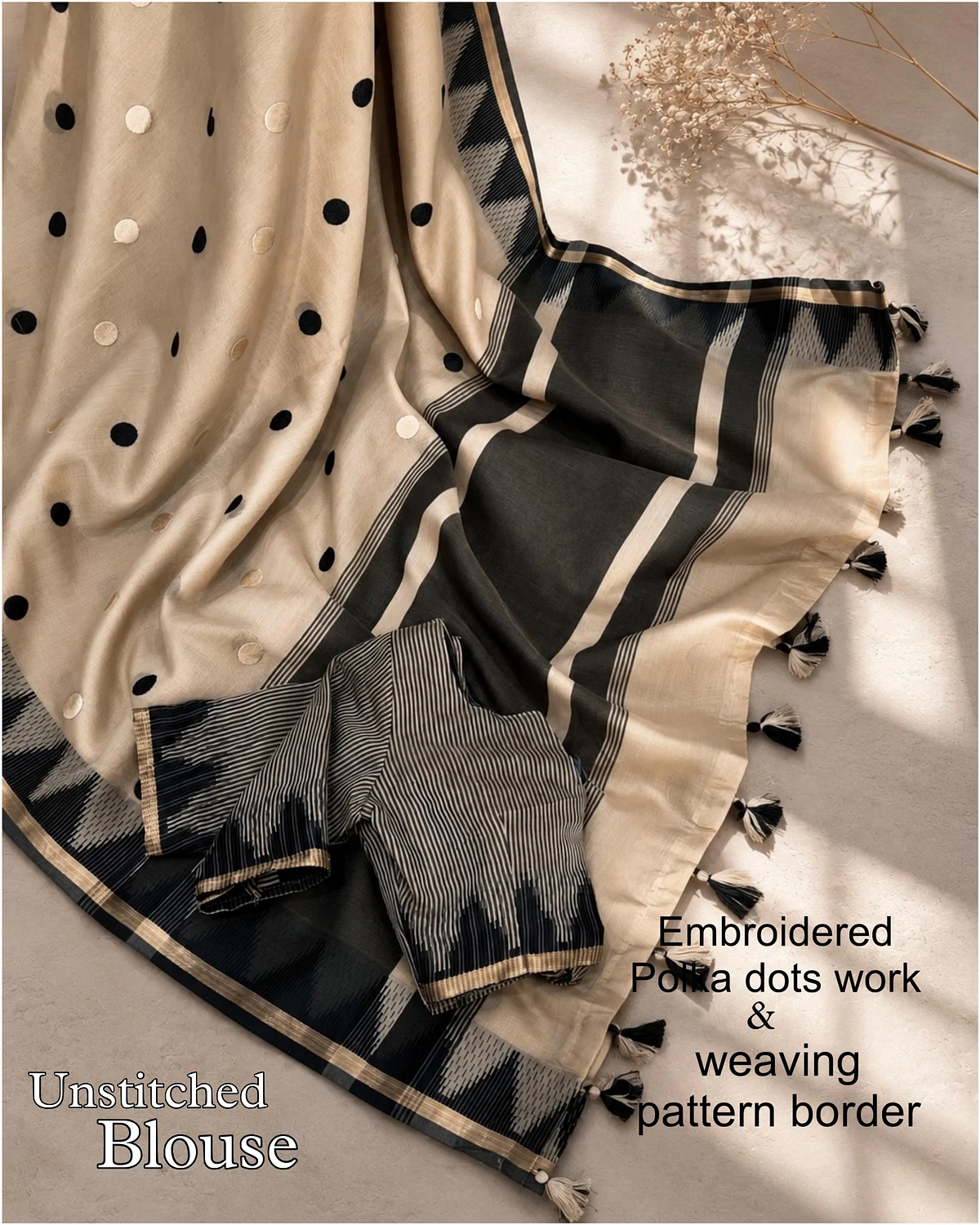 Khadi cotton temple border sarees