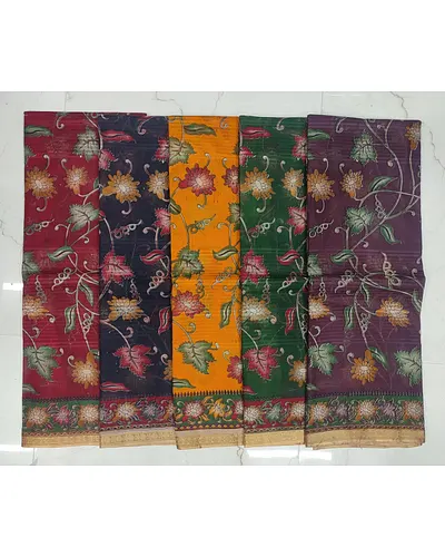 Cotton sarees with floral sarees