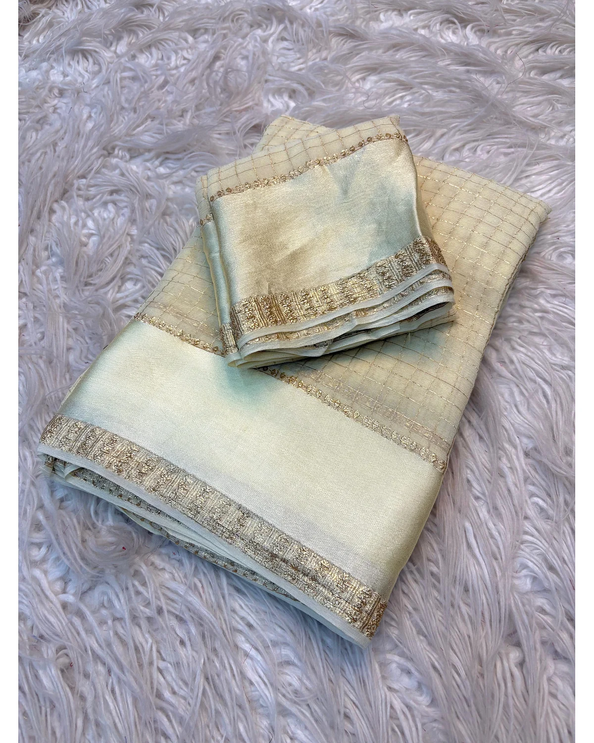 Semi georgette check sarees