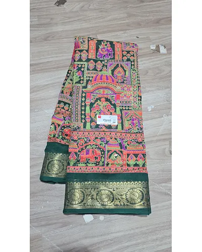 Azrak print fancy saree