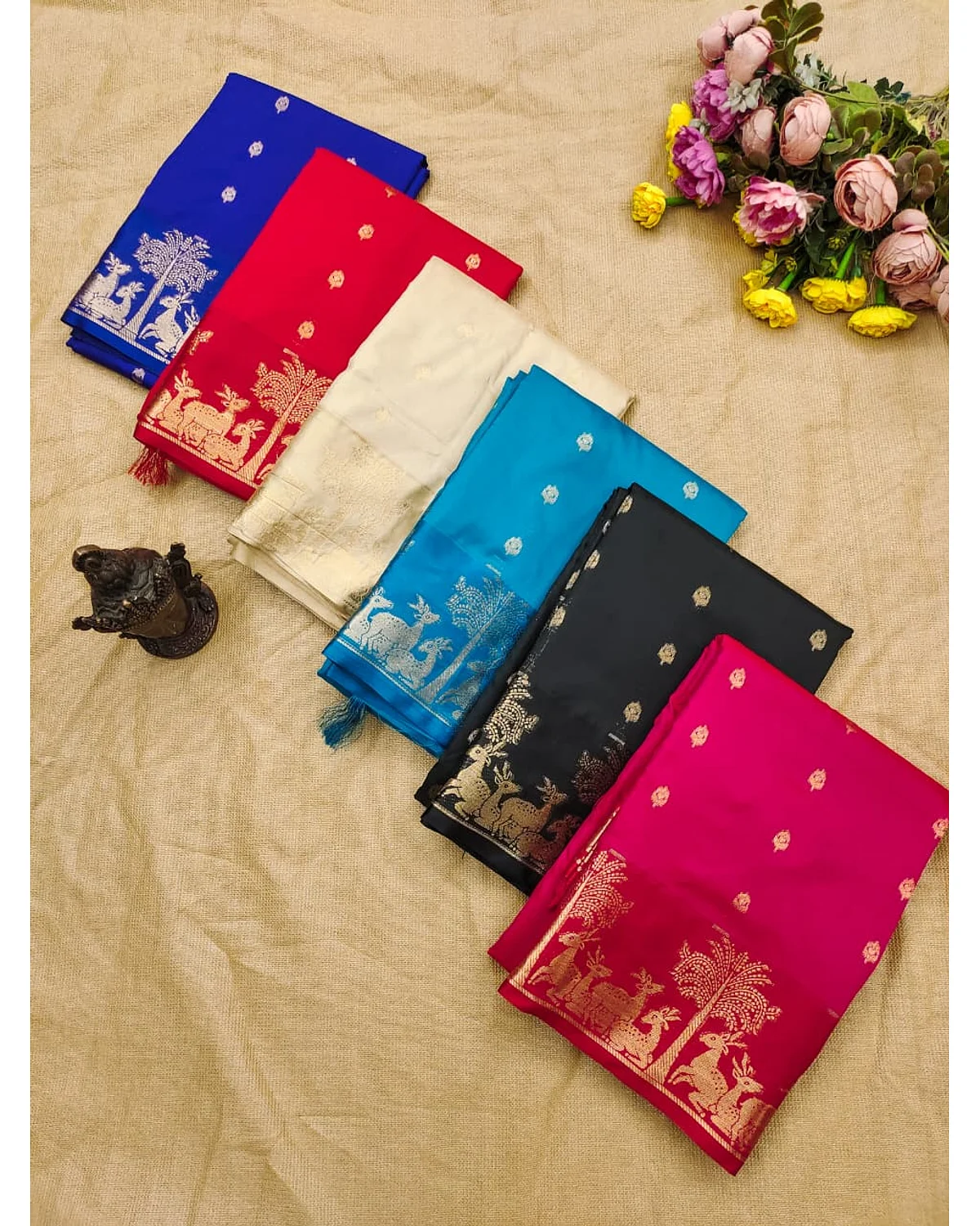 Satin silk sarees